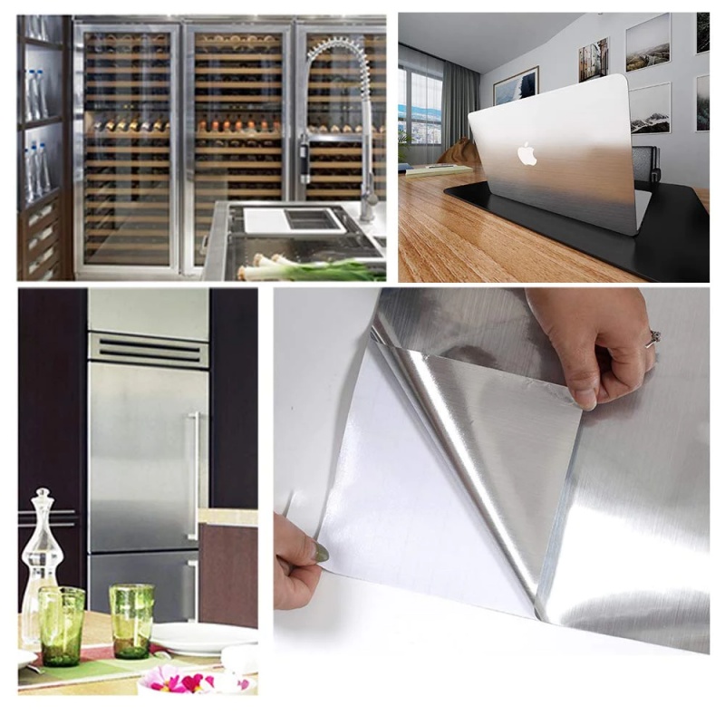 60*200cm/Roll Refrigerator Sticker/Oil Proof Sticker For Kitchen ...