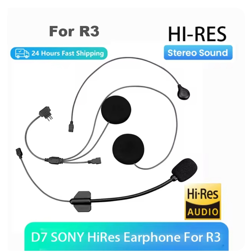 Original R3/FX Pro Motorcycle Intercom D7 HI-RES Earphone With ...