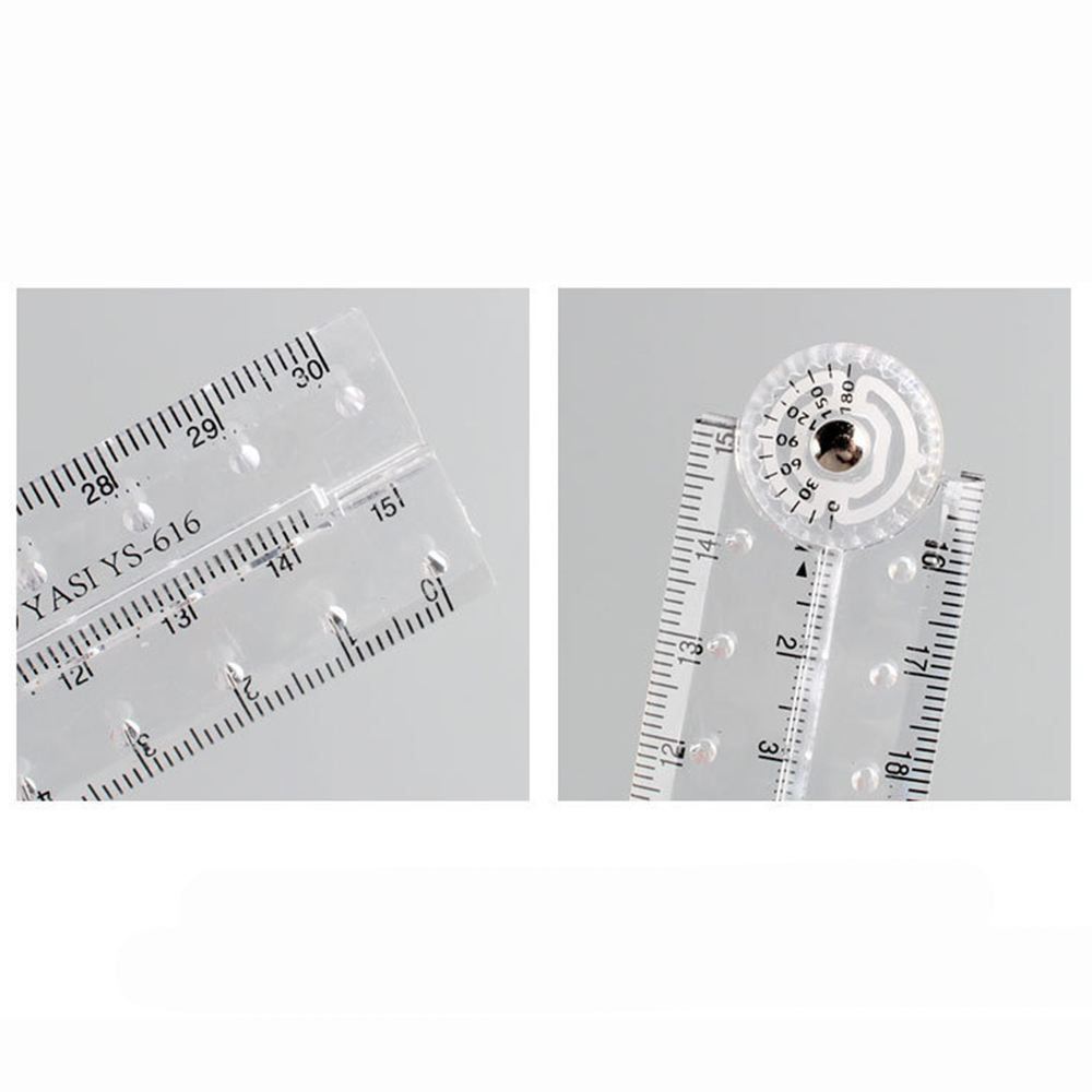 Acrylic Transparent 30cm Folding Ruler for Back to School Stationery ...
