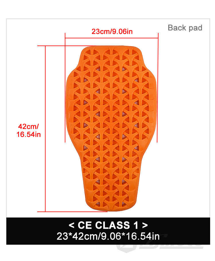 MJMOTO Motorcycle Clothing Insert Protectors CE Certification Level 1 ...