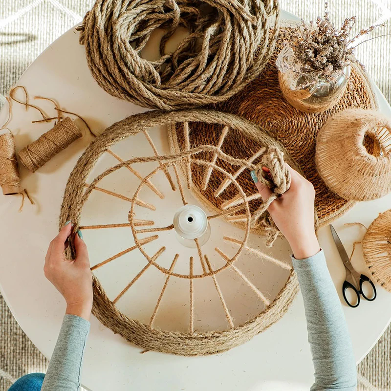 10MM Thick Hemp Cord Ropes Strong Natural Twine string Jute Hemp Rope ...