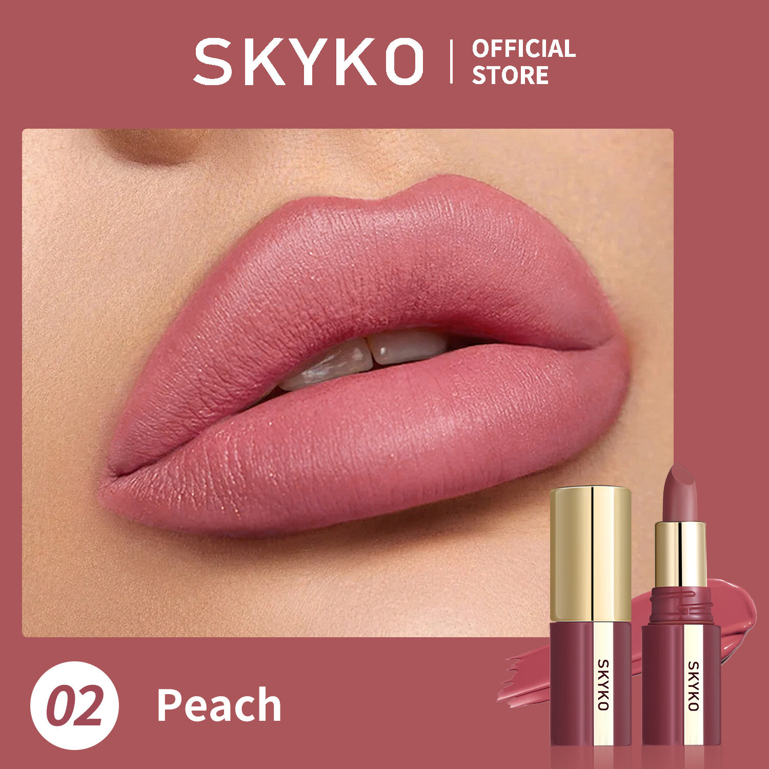 SKYKO Waterproof Matte Lipstick 24 Hours Long Lasting Lip Makeup ...