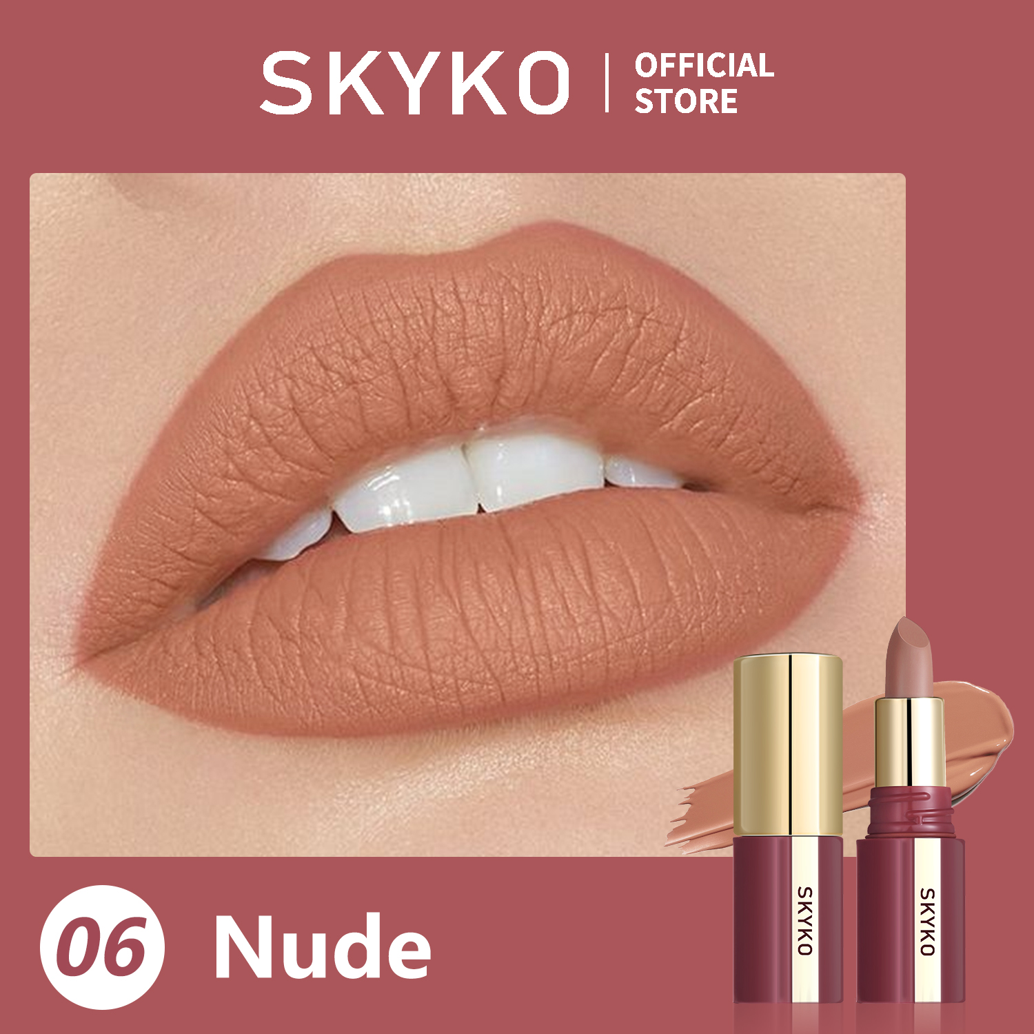 SKYKO Waterproof Matte Lipstick 24 Hours Long Lasting Lip Makeup ...