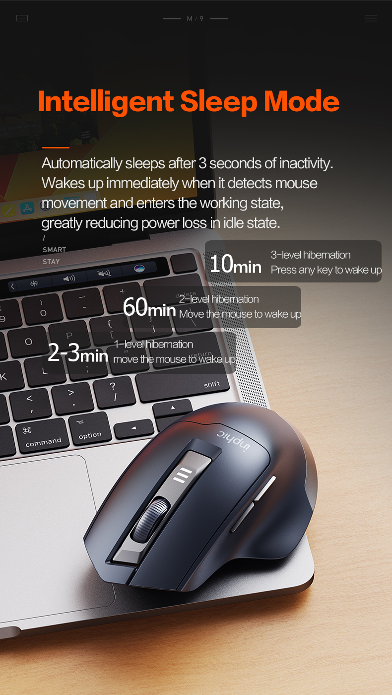 Inphic Ergonomic Wireless Mouse for Middle&Large Hands Rechargeable ...