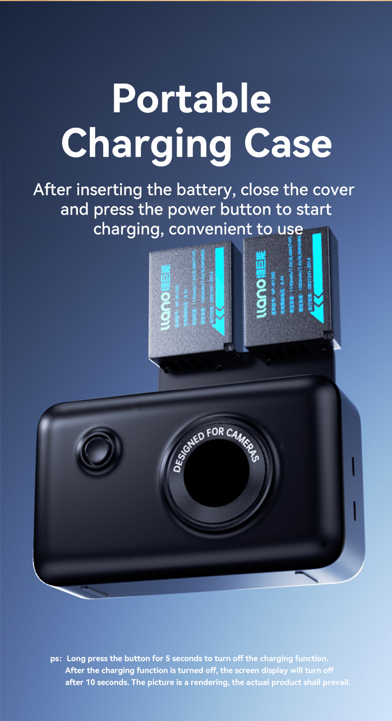 Cityork NP-W126 NP-W126S Battery LED Dual Charger For Fujifilm X100v Xt30ii Xt200 Fuji XA3 XA5 - View #9