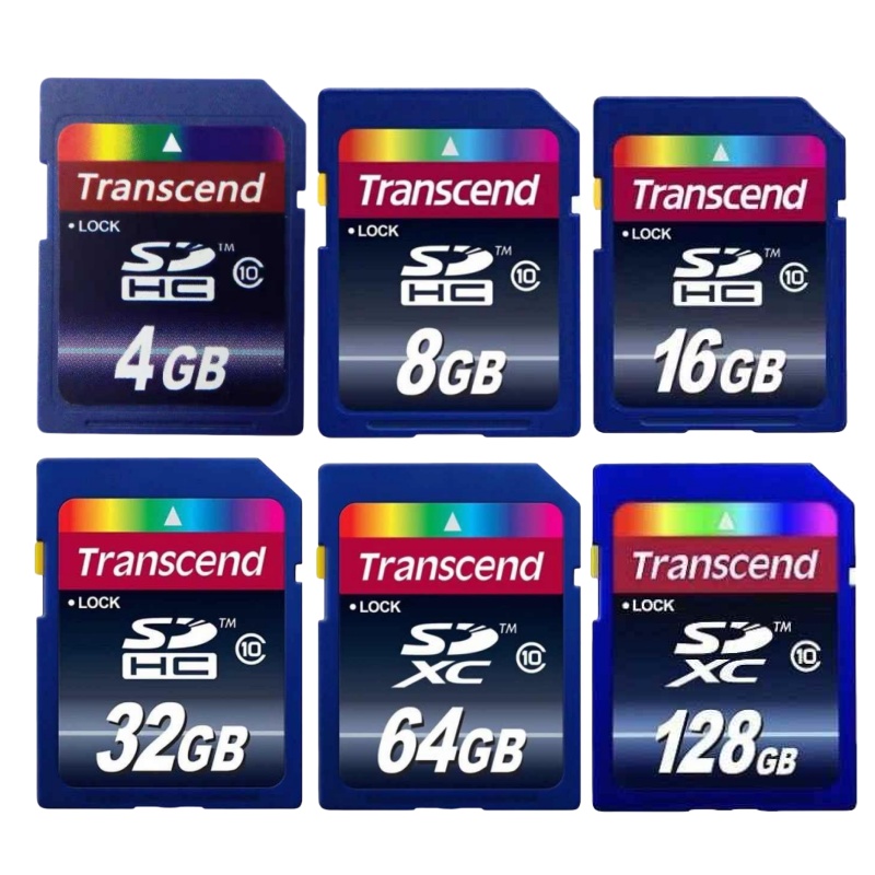 Transcend SD Card 4GB/8GB/16GB/32GB/64GB/128GB High Speed SDHC Card ...