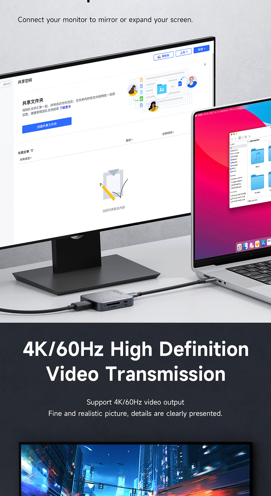Hagibis 7 in 1 Magnetic USB C Hub Type-C Multiport Adapter Docking ...