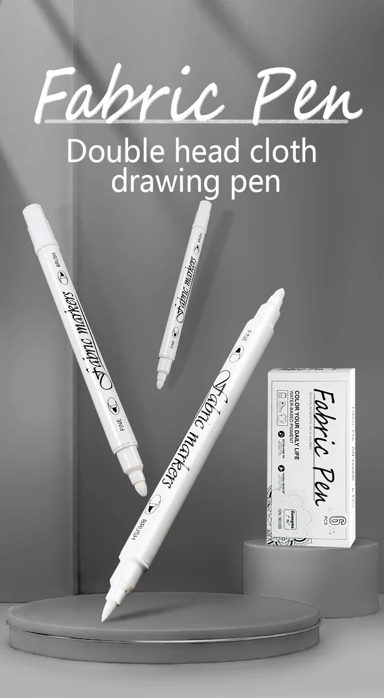 thumbnail image 2 of Waterproof White Paint Marker Pen - 1mm Tip For Fabric, Wood, Leather, Art, Graffiti 2 of 5