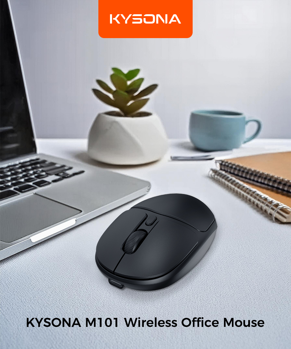KYSONA M101 Mini Office Mouse Wireless Type C Rechargeable Battery ...