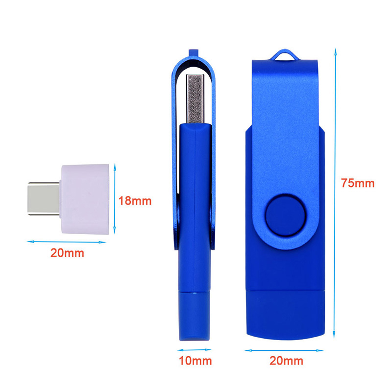Multifunctional OTG Two-in-One Flash Memory Driver 32GB/64GB/128GB ...