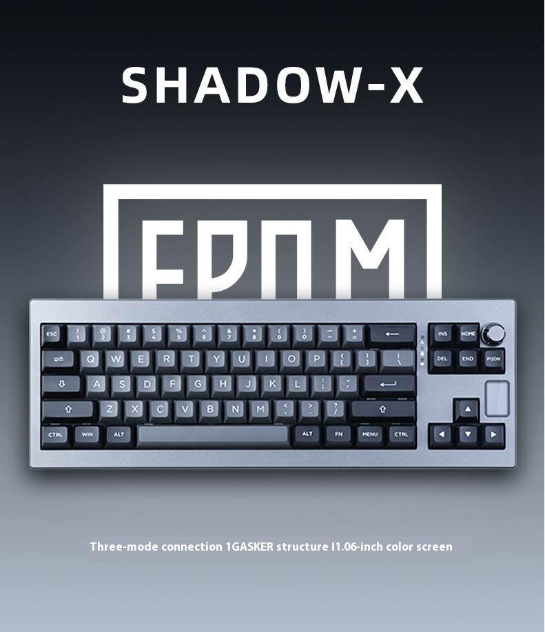 EPOMAKER Shadow-X Wireless Mechanical Keyboard 65% Hot swappable RGB ...