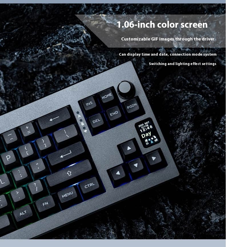 EPOMAKER Shadow-X Wireless Mechanical Keyboard 65% Hot swappable RGB ...
