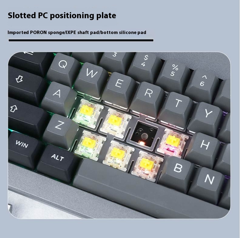EPOMAKER Shadow-X Wireless Mechanical Keyboard 65% Hot swappable RGB ...