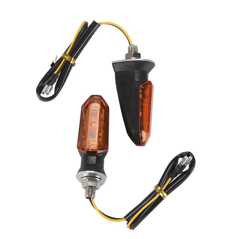 SEAMETAL 2Pcs 12V Motorcycle Turn Signal Light Universal LED Light ...