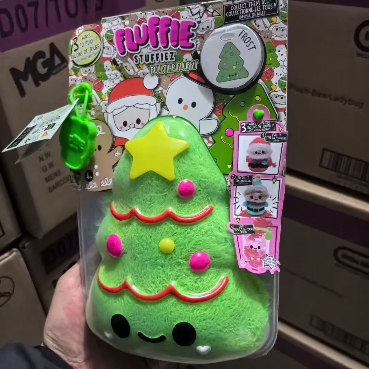 Fluffie Stuffiez Holiday Christmas Tree Small Collectible Feature Plush ...