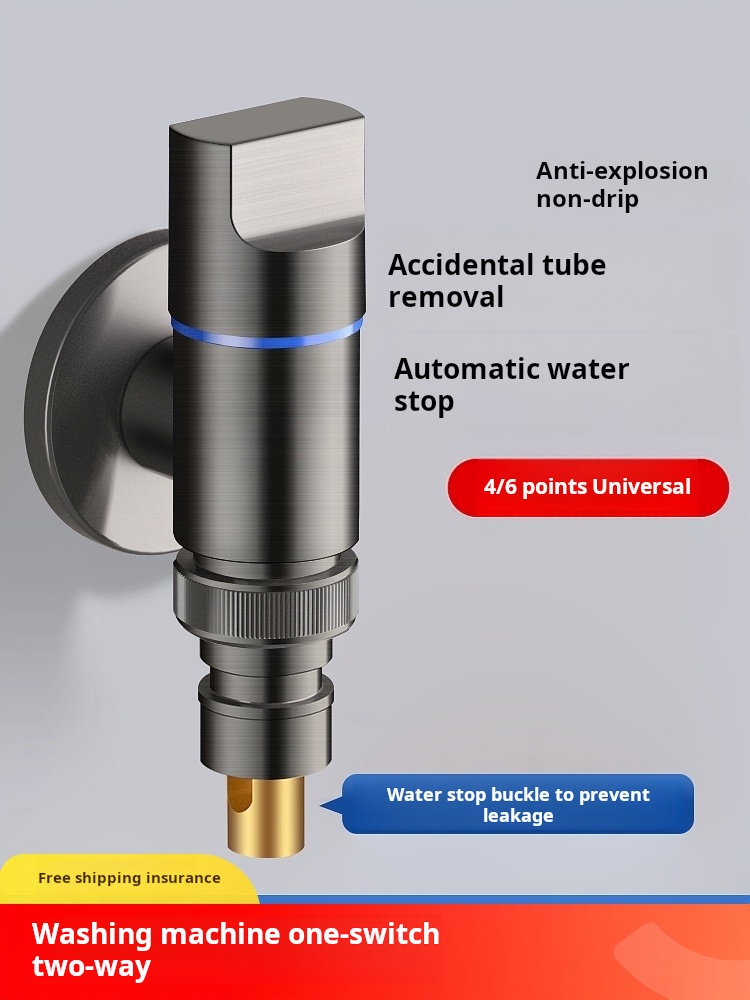 Universal faucet for washing machine, mini space-saving automatic water ...