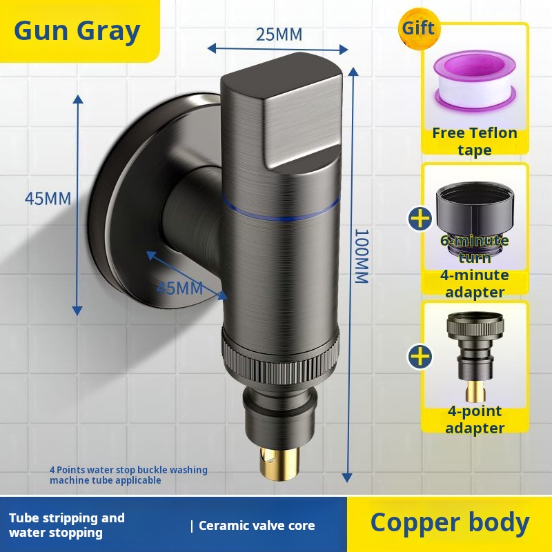 Universal faucet for washing machine, mini space-saving automatic water ...