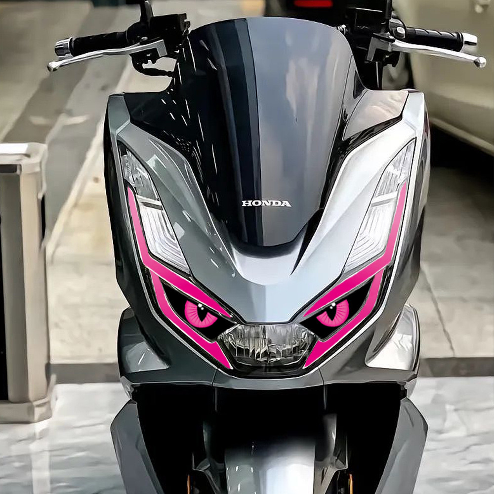 ZLWR honda pcx160 headlight stickers, headlight eyes, light ...
