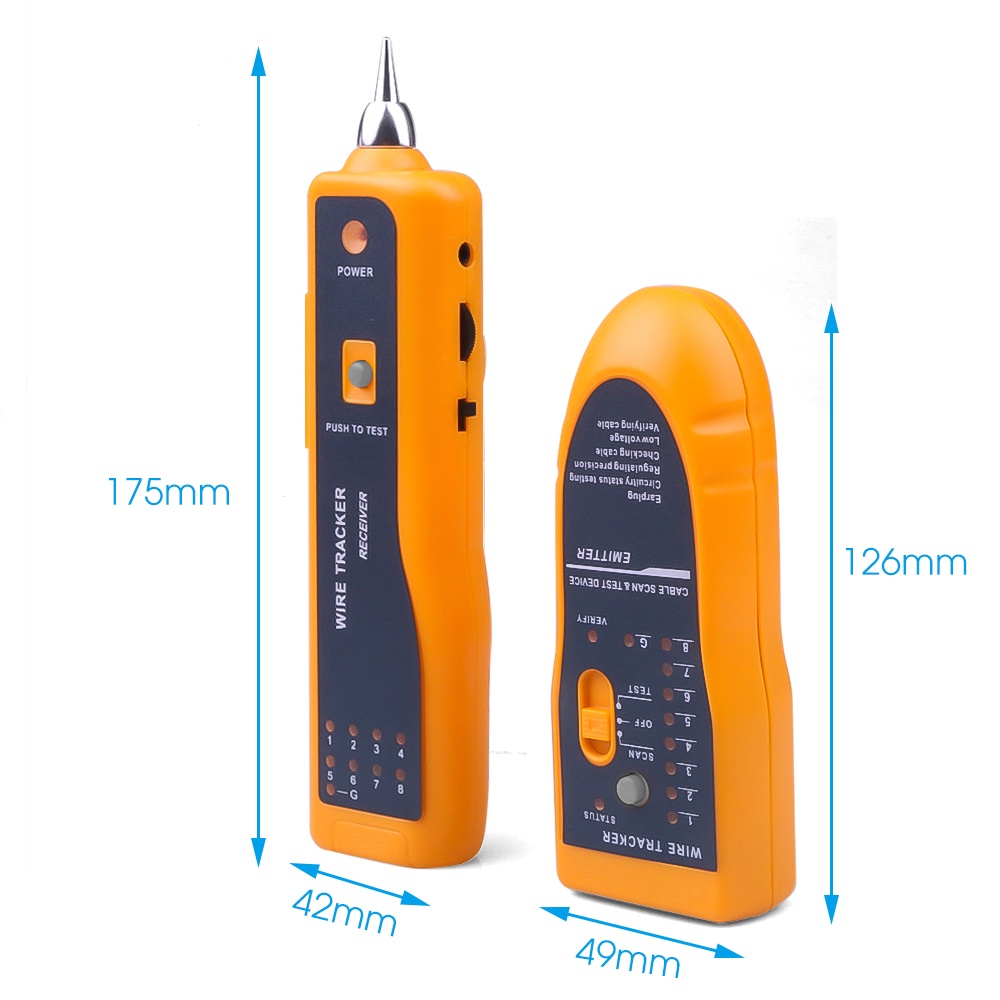New RJ11 RJ45 Cat5 Cat6 Telephone Wire Tracker Tracer Toner Ethernet ...