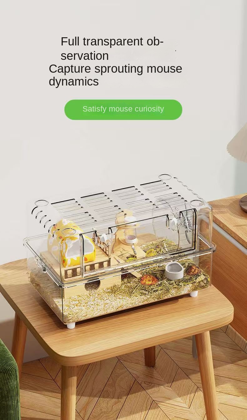 Picture of Full Transparent Hamster Cage Hamster Cage Super Large Acrylic Hamster ...