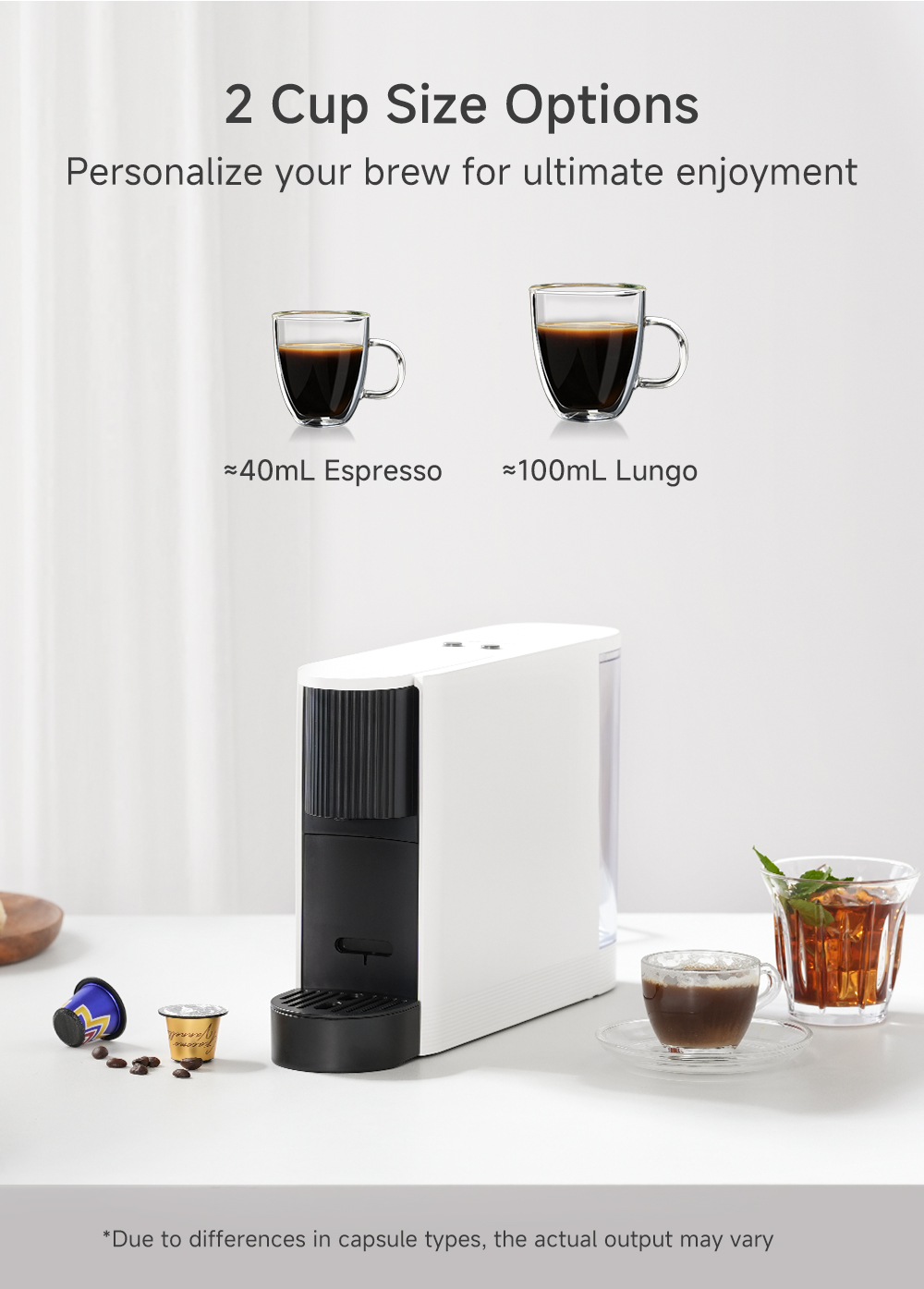 Simplus Capsule Coffee Machine Automatic Coffee Maker Fit Nespresso ...