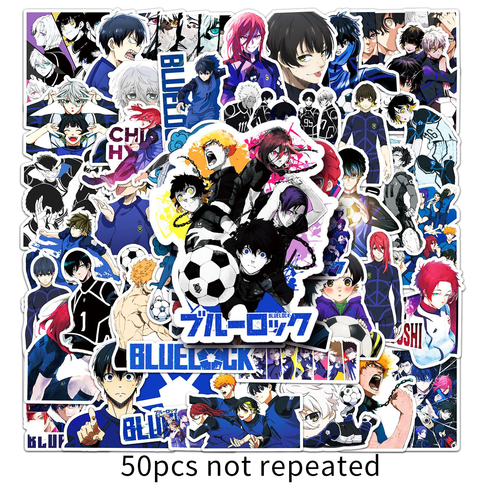 Blue lock sticker cute anime DIY waterproof stickers for motorcycle ...