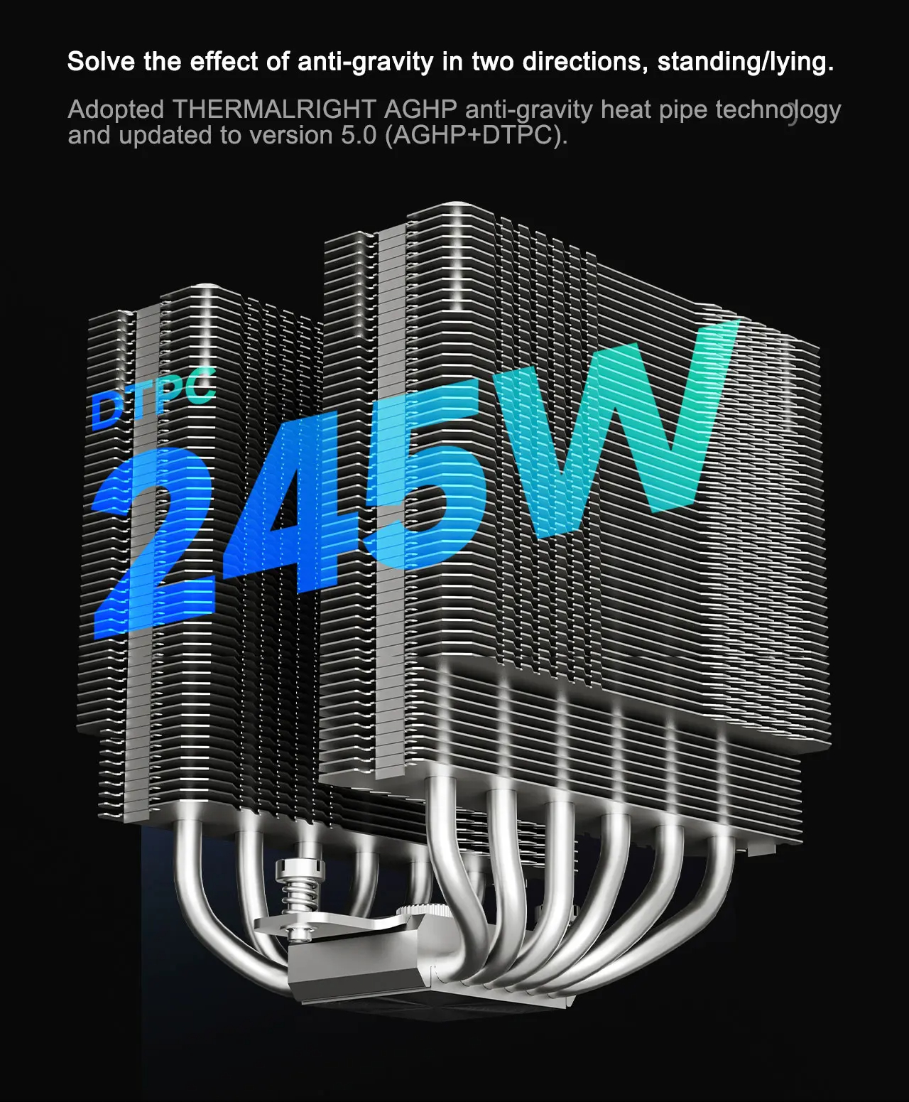 Thermalright PA120 Digital LCD display CPU Air Cooling Radiator 6 heat ...