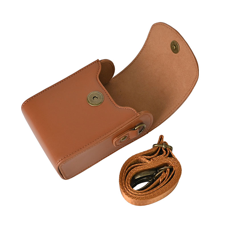 Étui En Cuir Synthétique Pour Appareil Photo Compact - Pour Lumix ZS99, Sony ZV-1M2, Canon SX740