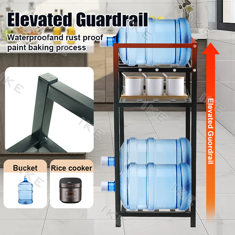 2/3 Layer Water Container Rack Stand Gallon Water rack stand Stainless ...
