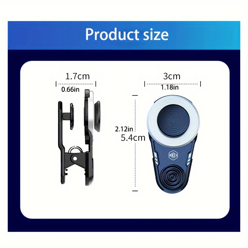 HG Metal Joystick Fire Trigger L1+R1 Keys Game PUBG Controller | Shopee ...