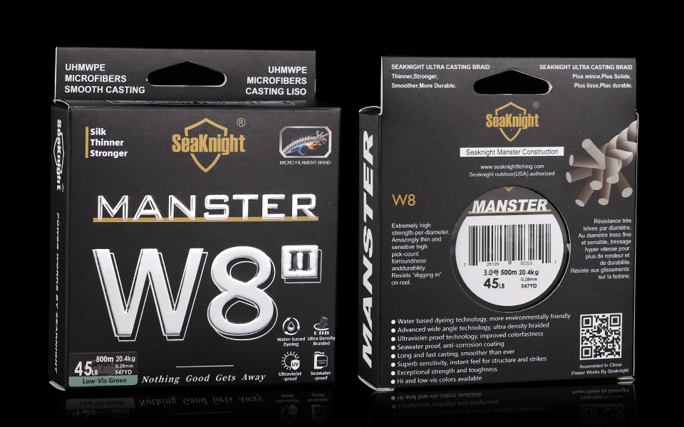 Seaknight W8 II 8 Strands Braided Lines 300M Smooth PE Braid ...