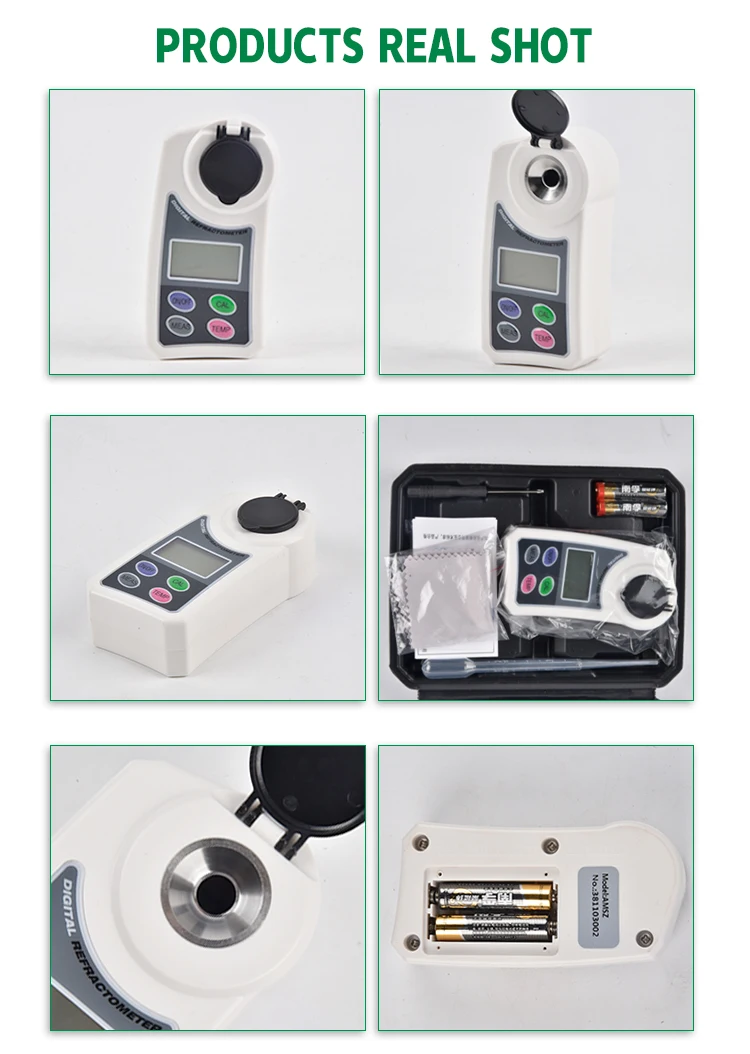 Digital Refractometer Sugar Content Refractometer 0~55% Brix Meter For ...