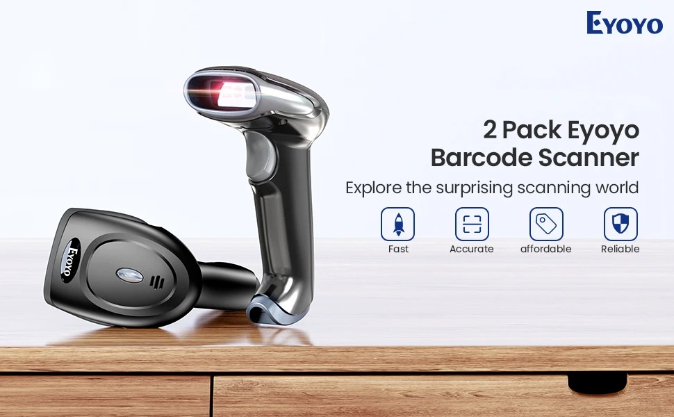 Eyoyo 2024 New EY-034W USB Wired+2.4G Wireless Handheld 2D Barcode ...