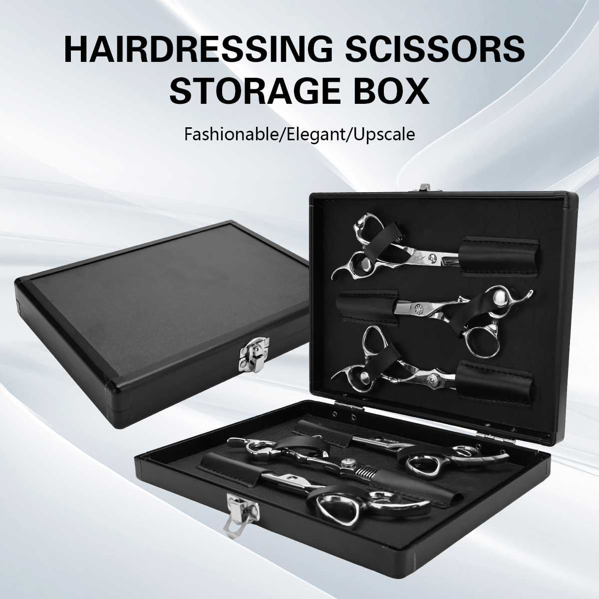 Spot #Hairstylist scissors box hair scissors tool box gold black ...
