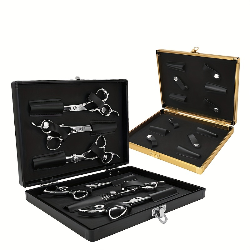 Spot #Hairstylist scissors box hair scissors tool box gold black ...