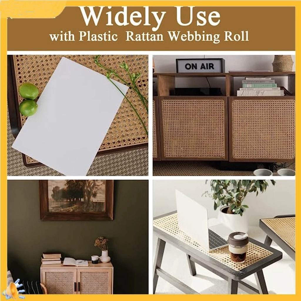 【Ready Stock】New Imitation Rattan-Net Cane Roll Sheet Webbing Caning ...