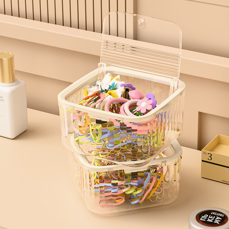 EDGAR'S FURNITURE MANUFACTURING INC Desktop Trash Can Wastebasket With 90 Trash Bags, Creative Mini Countertop Garbage Can With Lid, Small Plastic Storage Bin For Home Kitchen Dressing Office Kids Bedroom(Green