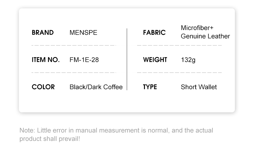 MENSPE Men Short Wallet Drawable Card Slot Design RFID Block Wallet ...