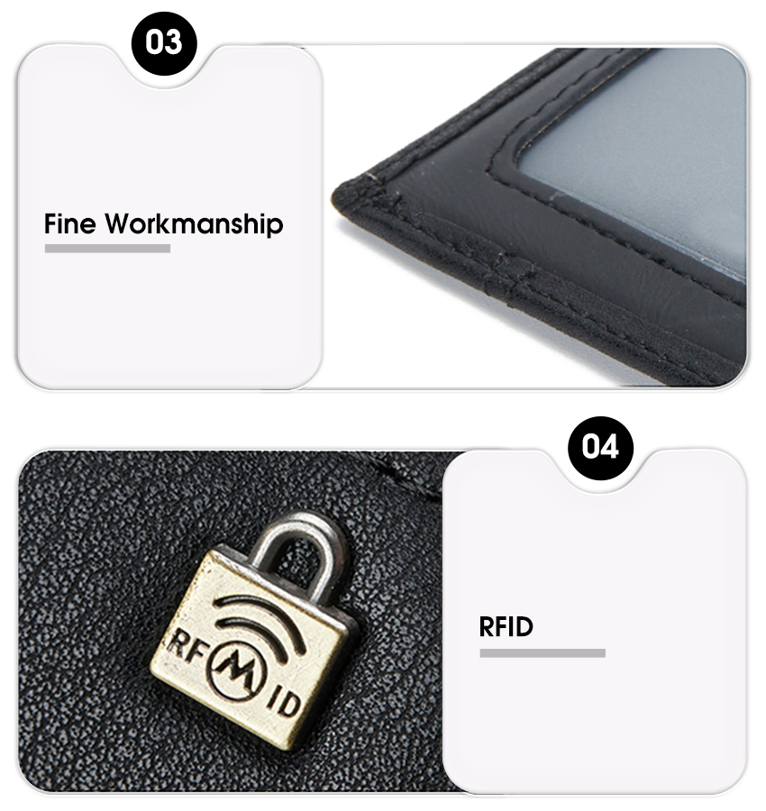 MENSPE Men Short Wallet Drawable Card Slot Design RFID Block Wallet ...
