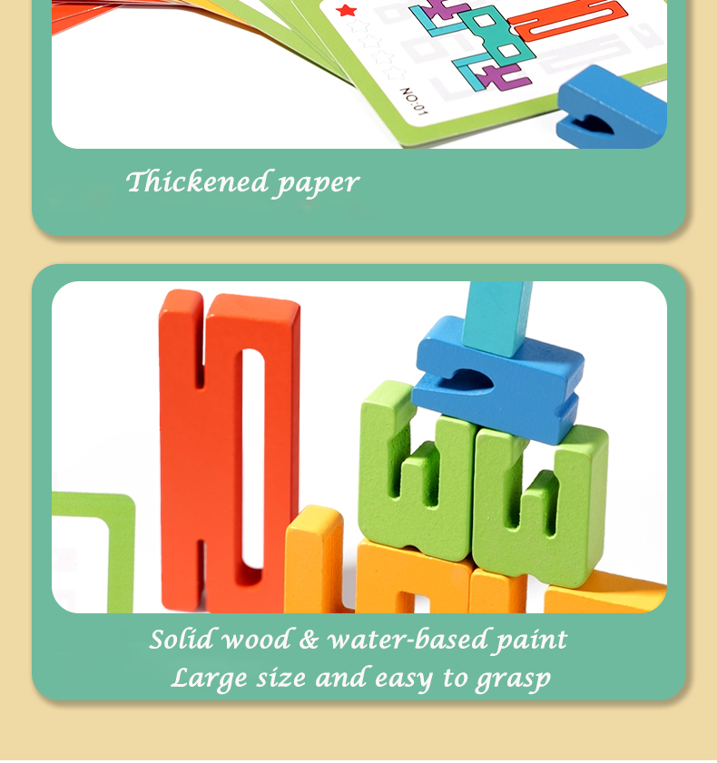 Montessori Math Toys Wooden Number Stacking Building Blocks Digital ...