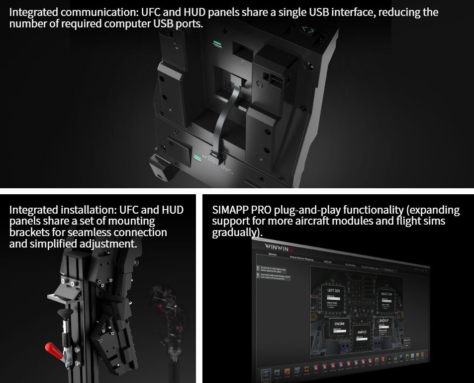 WINWING NavyAce-HUD Unit1 Control Panel Flight Simulator【Need to be ...
