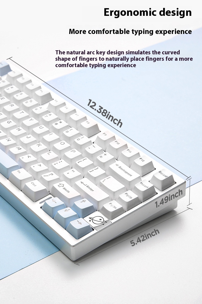 YUNZII AL75 PRO Aluminum Wireless Mechanical Keyboard 75% Hot swappable ...