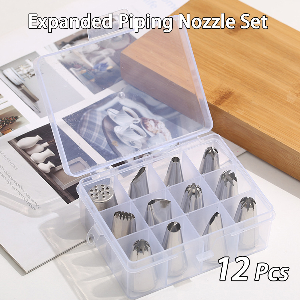 Disposable Piping Bag Piping Nozzles Set, Pastry Decoration Bag Icing ...