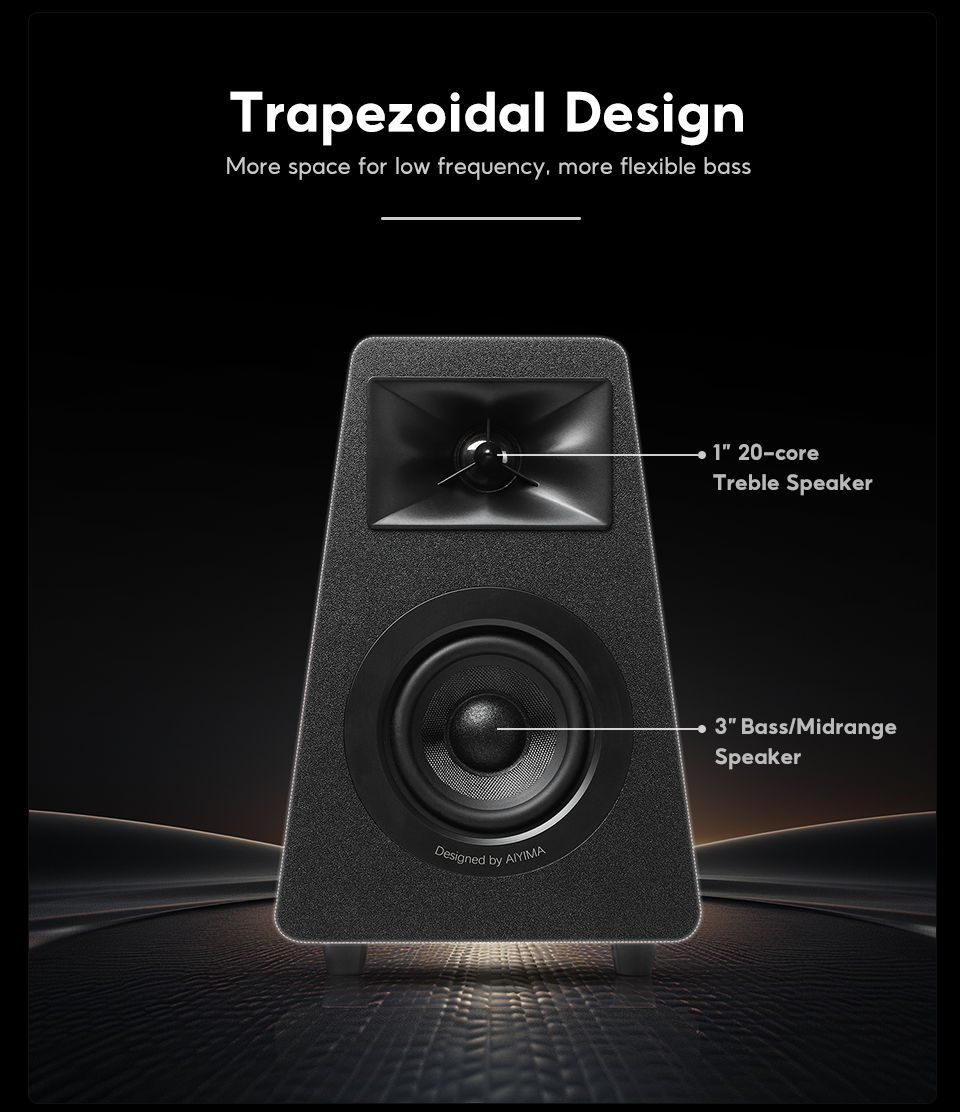 Home Theater Sound System AIYIMA S700 Powered Bookshelf Speakers