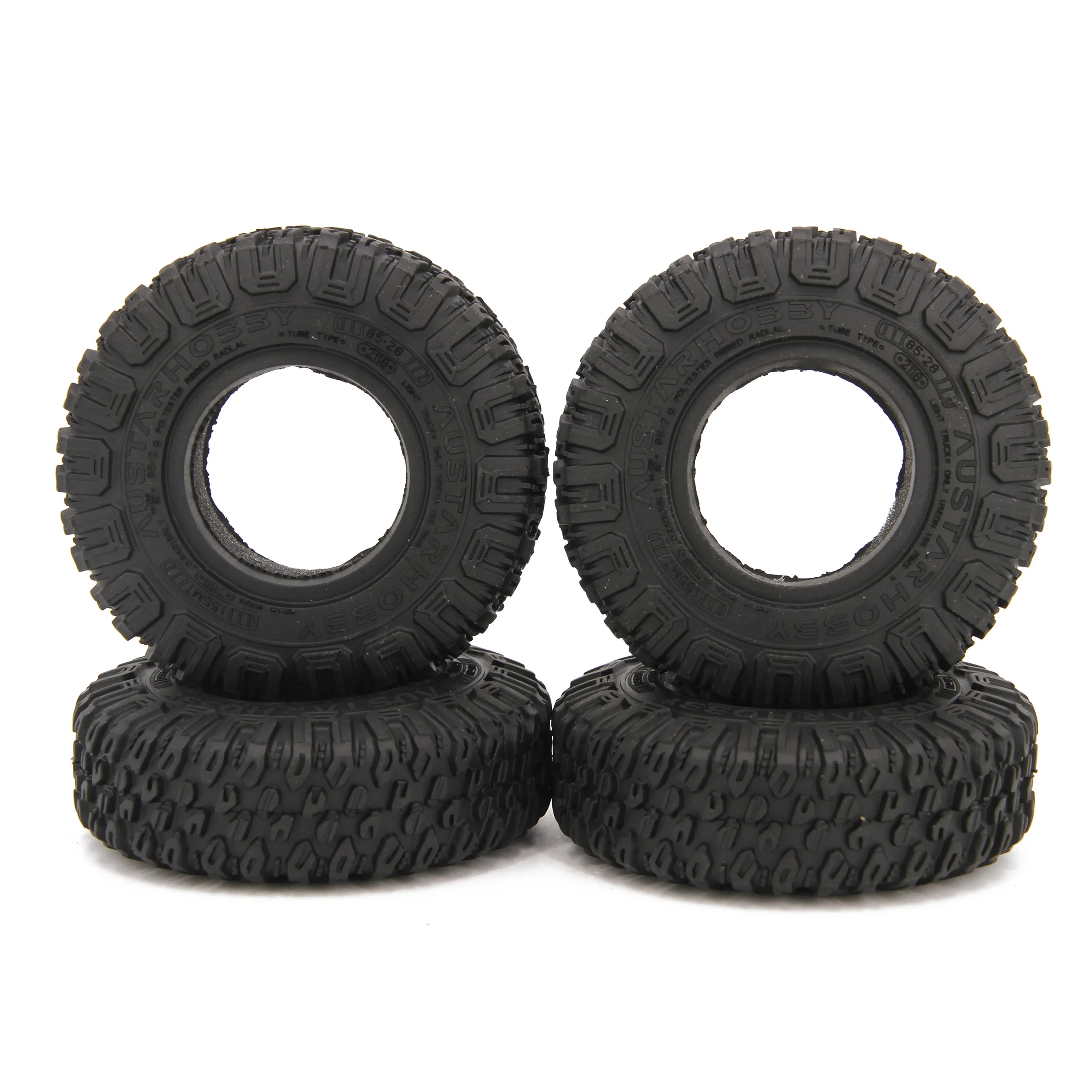 NEEBRC 4PCS 1.55 inch 85*28mm Soft Rubber Wheel Tire Tyre For 1/10 RC ...