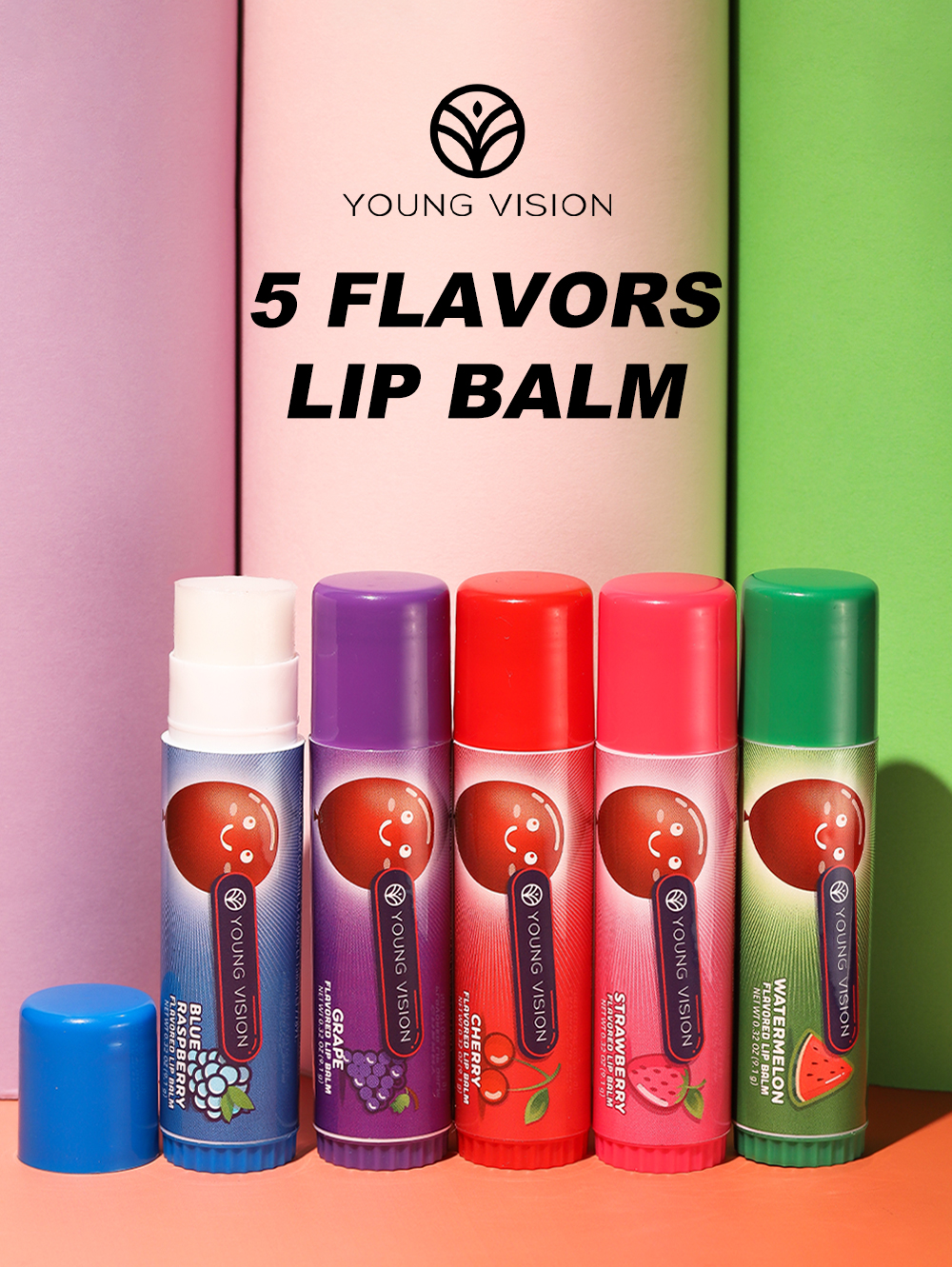 YOUNG VISION Fruit - flavored Lip Balm Moisturizing Improving Dryness ...