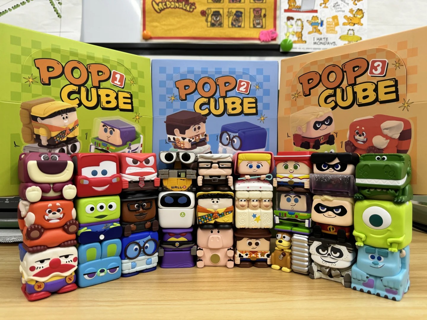[Optional Styles]POPMART Disney Pixar POP CUBE-1-2-3 Series Blind Box ...