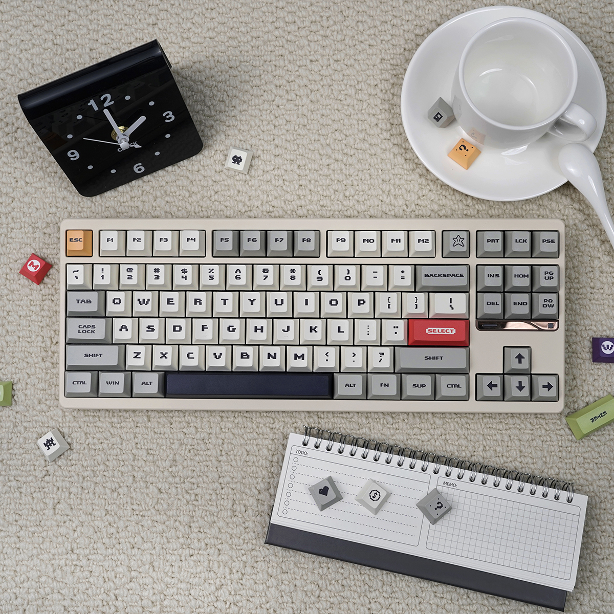 Super Mario Keycaps PBT Dye-sub Cherry Profile Keycap Custom Keycaps ...