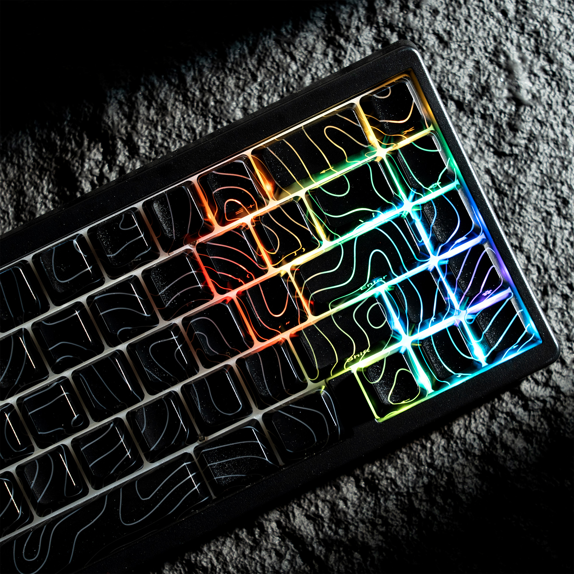 XVX Topographic New Version Pattern Letters Shine-Through OEM Profile ...