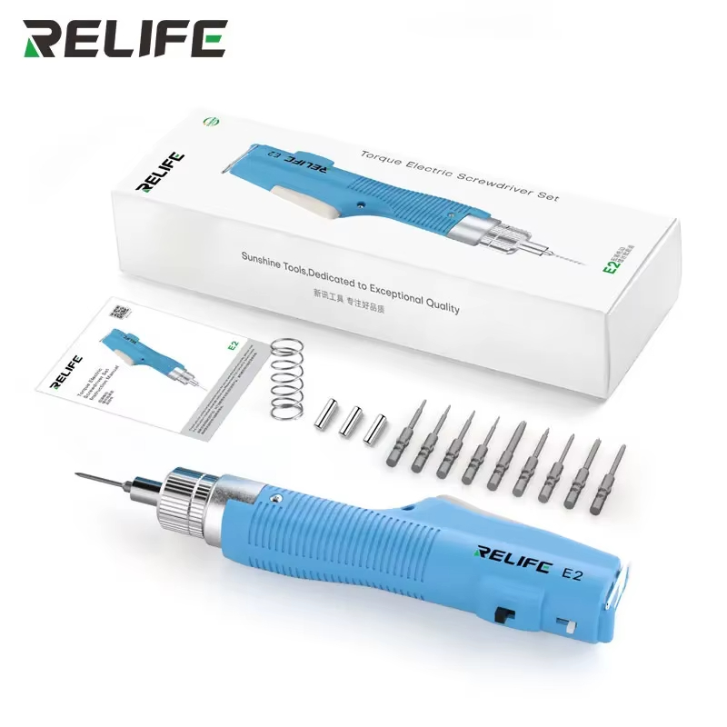 RELIFE E2 9 in 1 Torque Electric Screwdriver Set Multi-speed Adjustable ...